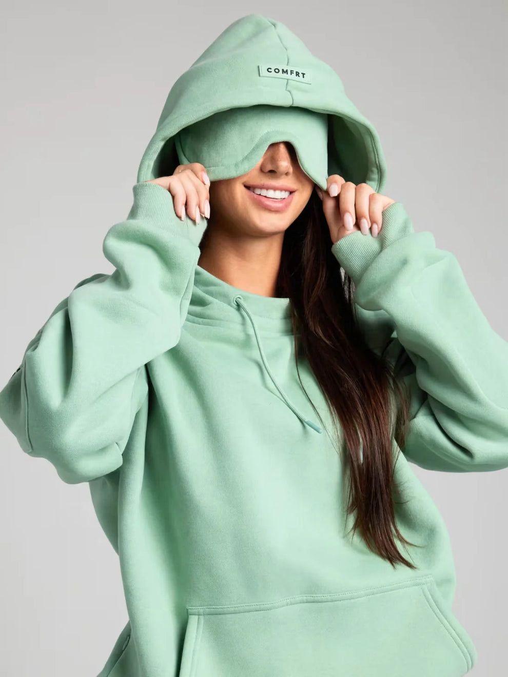 Pluffio™ Göz Maskeli Unisex Konforlu Kapüşonlu Sweatshirt