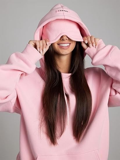 Pluffio™ Göz Maskeli Unisex Konforlu Kapüşonlu Sweatshirt