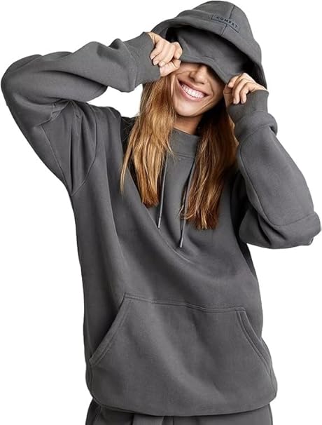 Pluffio™ Göz Maskeli Unisex Konforlu Kapüşonlu Sweatshirt